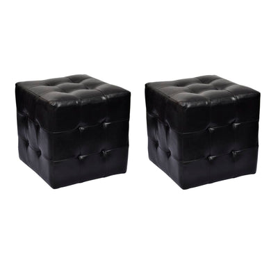 Stella Homewares Cubed Stools Black