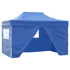 Stella Homewares Foldable Tent Pop-Up with 4 Side Walls 3x4.5 m Blue