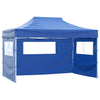 Stella Homewares Foldable Tent Pop-Up with 4 Side Walls 3x4.5 m Blue