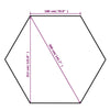 Stella Homewares Garden Marquee Pavilion Tent with Curtains Hexagonal 360x265 cm