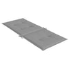 Stella Homewares Garden Highback Chair Cushions 4 pcs Grey 120x50x3 cm Fabric