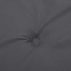 Stella Homewares Garden Bench Cushion Anthracite 100x50x4 cm Oxford Fabric