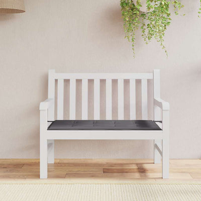 Stella Homewares Garden Bench Cushion Anthracite 100x50x4 cm Oxford Fabric