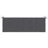 Stella Homewares Garden Bench Cushion Anthracite 150x50x3 cm Oxford Fabric