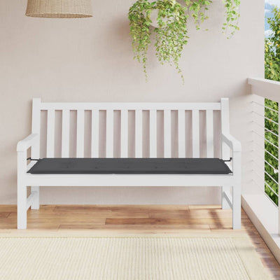 Stella Homewares Garden Bench Cushion Anthracite 150x50x3 cm Oxford Fabric