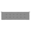 Stella Homewares Garden Bench Cushion Grey 180x50x3 cm Oxford Fabric