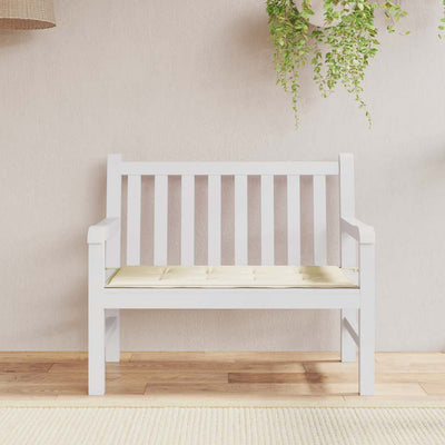 Stella Homewares Garden Bench Cushion Cream 100x50x4 cm Oxford Fabric