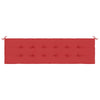 Stella Homewares Garden Bench Cushion Red 180x50x3 cm Oxford Fabric