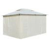 Stella Homewares Garden Marquee with Curtains 4x3 m White