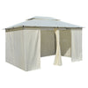 Stella Homewares Garden Marquee with Curtains 4x3 m White