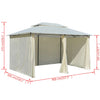 Stella Homewares Garden Marquee with Curtains 4x3 m White