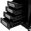 Stella Homewares Welding Cart with 4 Drawers Black