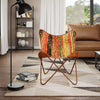 Stella Homewares Butterfly Chair Multicolour Chindi Fabric