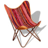 Stella Homewares Butterfly Chair Multicolour Chindi Fabric