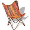 Stella Homewares Butterfly Chair Multicolour Chindi Fabric