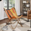 Stella Homewares Butterfly Chair Multicolour Chindi Fabric