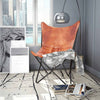 Stella Homewares Butterfly Chair Brown Real Leather