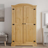 Stella Homewares Wardrobe Mexican Pine Corona Range 2 Doors