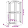 Stella Homewares Wardrobe Mexican Pine Corona Range 2 Doors