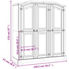 Stella Homewares Wardrobe Mexican Pine Corona Range 3 Doors