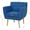 Stella Homewares Armchair Blue Fabric