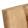 Stella Homewares Lounge Chair Cream Genuine Goatskin and Canvas