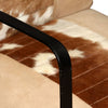 Stella Homewares Lounge Chair Cream Genuine Goatskin and Canvas