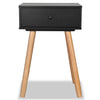 Stella Homewares Bedside Tables 2 pcs Solid Pinewood 40x30x61 cm Black