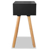 Stella Homewares Bedside Tables 2 pcs Solid Pinewood 40x30x61 cm Black