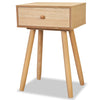 Stella Homewares Bedside Tables 2 pcs Solid Pinewood 40x30x61 cm Brown