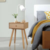 Stella Homewares Bedside Tables 2 pcs Solid Pinewood 40x30x61 cm Brown
