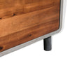 Stella Homewares Nightstand Concrete Solid Acacia Wood 40x30x50 cm