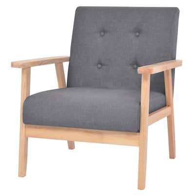Stella Homewares Armchair Dark Grey Fabric