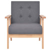 Stella Homewares Armchair Dark Grey Fabric