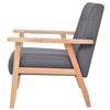 Stella Homewares Armchair Dark Grey Fabric