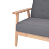 Stella Homewares Armchair Dark Grey Fabric
