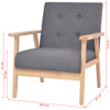 Stella Homewares Armchair Dark Grey Fabric