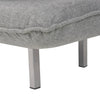 Stella Homewares Swivel Chair and Sofa Bed Light Grey Fabric