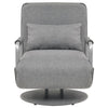 Stella Homewares Swivel Chair and Sofa Bed Light Grey Fabric