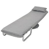 Stella Homewares Swivel Chair and Sofa Bed Light Grey Fabric