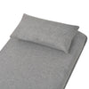 Stella Homewares Swivel Chair and Sofa Bed Light Grey Fabric