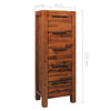 Stella Homewares Chest of Drawers Solid Acacia Wood 45x32x115 cm