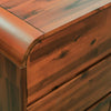 Stella Homewares Chest of Drawers Solid Acacia Wood 90x37x75 cm