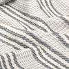 Stella Homewares Throw Cotton Stripes 125x150 cm Grey and White