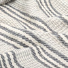 Stella Homewares Throw Cotton Stripes 220x250 cm Grey and White
