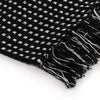 Stella Homewares Throw Cotton Squares 220x250 cm Black