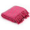 Stella Homewares Throw Cotton Squares 220x250 cm Pink