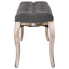 Stella Homewares Bench Linen Solid Wood 110x38x48 cm Dark Grey