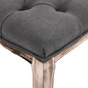 Stella Homewares Bench Linen Solid Wood 110x38x48 cm Dark Grey