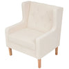 Stella Homewares Armchair Cream White Fabric